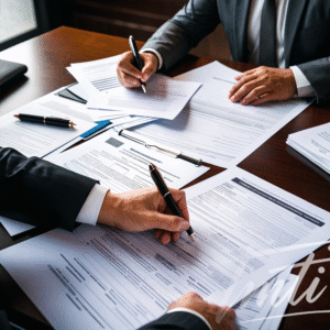 Editing and documentation of contracts and documents